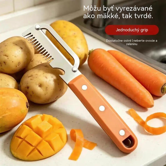 🔪💥Koupit 1 a získat 1 zdarma💥Multifunkční kráječ a škrabka z nerezové oceli🧅
