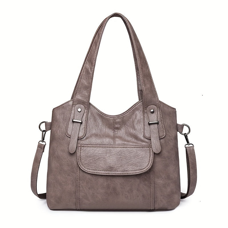 【Nowa popularna odzież damska】🎁👜Nowa modna, pojemna damska torba na ramię wykonana z prawdziwej skóry bydlęcej 4066388