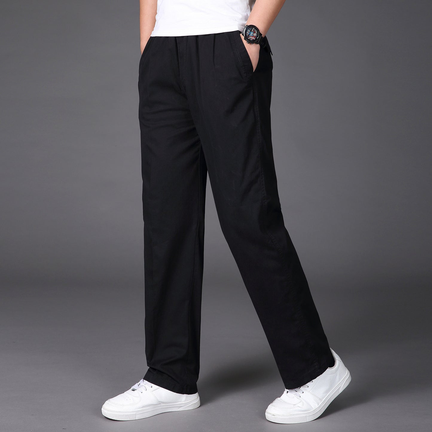 🔥【50-130KG】👖👖Nowe letnie spodnie męskie oddychające i wygodne-4072972