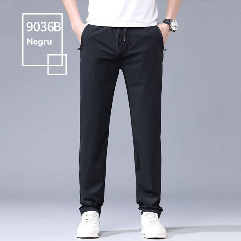 🔥【Kup 1, a 1 dostaniesz gratis】👖👖【40-115 kg】Nowe spodnie z elastycznego jedwabiu na wiosnę i lato 2025--Dwa kawałki-4035772