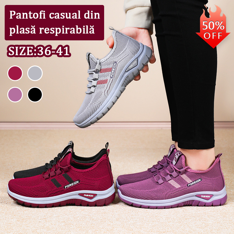 【36-41】👟Nowe oddychające buty do chodzenia po świeżym powietrzu z siateczki-3979344
