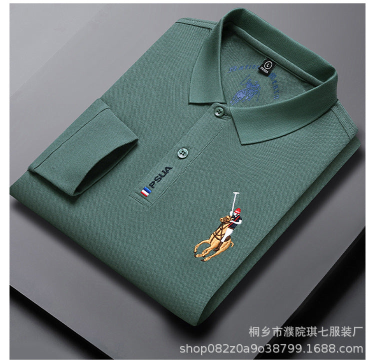 🔥【Zniżka 48%】【M-4XL】Nowa męska koszulka polo z długim rękawem 2024-3796825