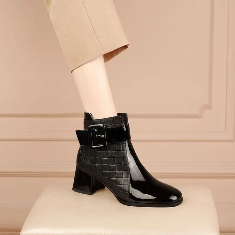 🔥【35-40】2024 nowe buty ze skóry bydlęcej importowane z Australii-3784209