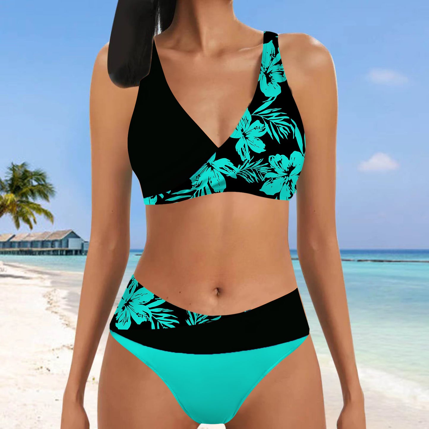 👙【S~5XL】Nowy styl damski dwuczęściowy kostium kąpielowy bikini