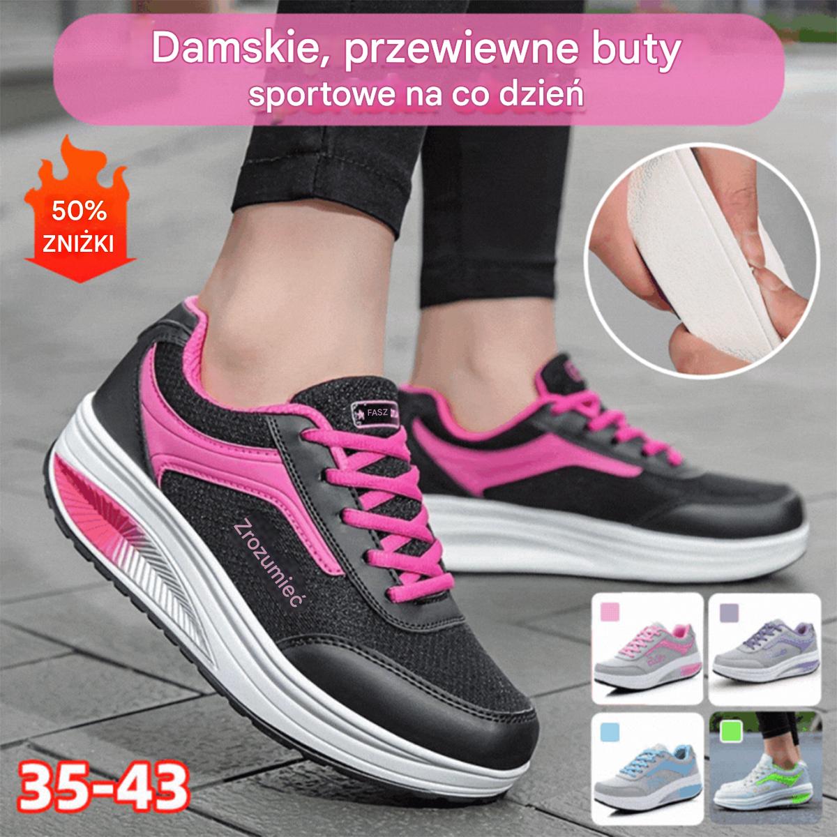 🔥【Kup 1, otrzymaj 1 gratis】👟【35-43】2025 nowy styl modne oddychające codzienne damskie buty sportowe codzienne buty do biegania-3961712