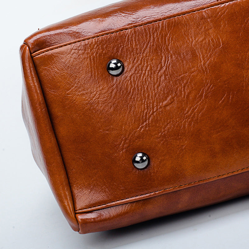 【Nowa popularna odzież damska】👜Torebka damska retro Boston ze skóry, miękka skórzana torebka, można nosić na jednym ramieniu