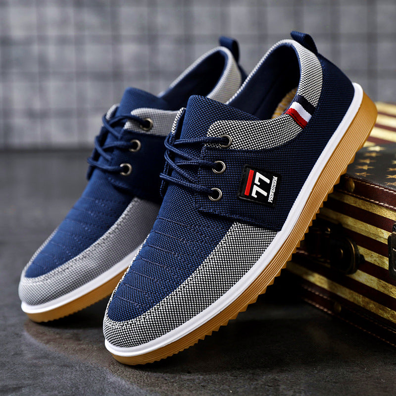 🔥HOT SALE🔥【39-44】 2024 Casual oddychające buty z płótna dla mężczyzn-3623994