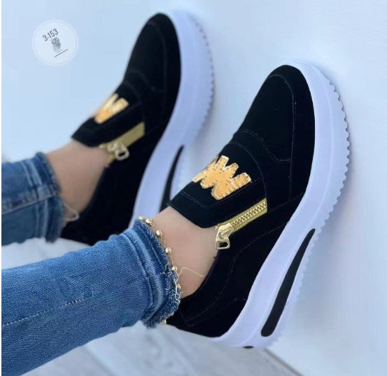 ✨【35-43】Damskie buty na co dzień z platformą i bocznym zamkiem błyskawicznym