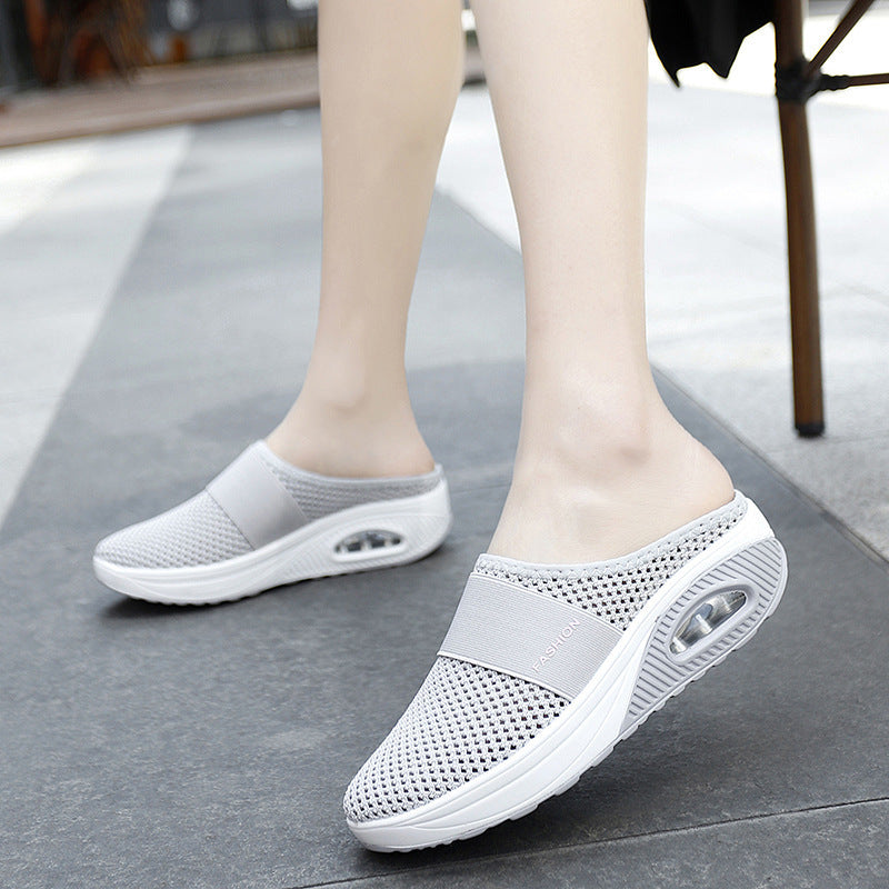 🔥✨【35-43】2025 sandały damskie z poduszką powietrzną z siateczki hollow mesh✅miękkie i wygodne✅lekkie i oddychające✅modne i swobodne-3977402
