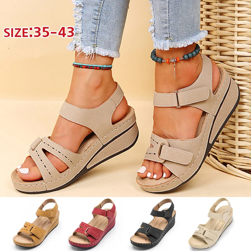 【35-43】🔥Letnie codzienne sandały damskie, gruba podeszwa-3628577