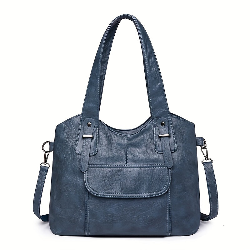 【Nowa popularna odzież damska】🎁👜Nowa modna, pojemna damska torba na ramię wykonana z prawdziwej skóry bydlęcej 4066388