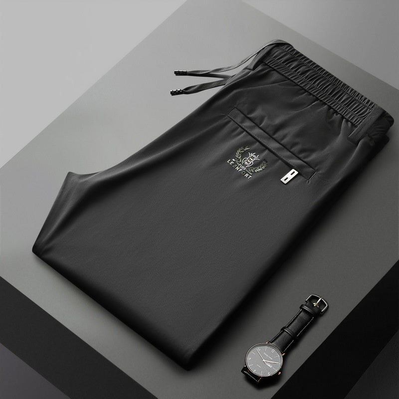 🔥【Kup 1, a 1 dostaniesz gratis】👖👖【40-115 kg】Nowe spodnie z elastycznego jedwabiu na wiosnę i lato 2025--Dwa kawałki-4035772