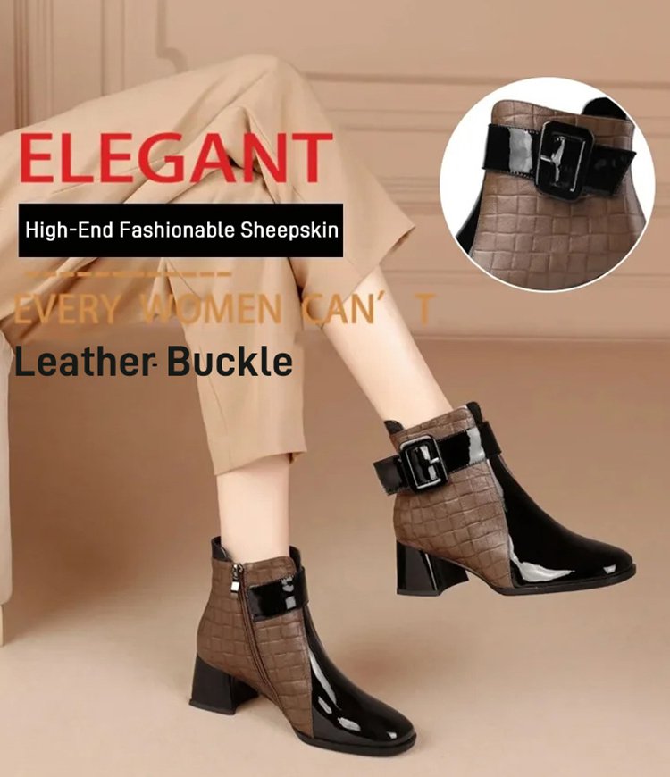 🔥【35-40】2024 nowe buty ze skóry bydlęcej importowane z Australii-3784209