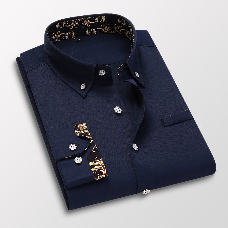 【M~5XL】👔Męska koszula biznesowa ✅ Wygodna i oddychająca ✅ Niezbędna odzież męska-3590725