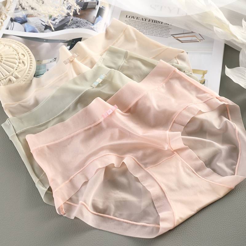 🥰🥰🥰【 6 sztuk 】 Ultra cienka bielizna 3D Ice Silk Bezszwowa bielizna Ultra cienka bielizna Nude 3736890
