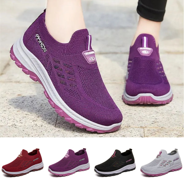 【36-41】Damskie antypoślizgowe ortopedyczne buty sportowe ze wsparciem łuku-3753945