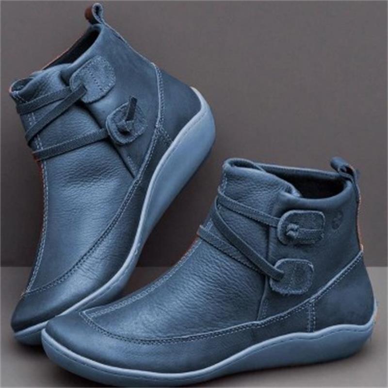 【35-43】Nowe damskie krótkie buty damskie w dużych rozmiarach-4110013