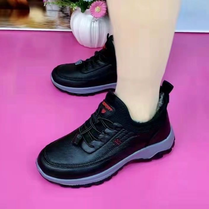 🌈⛄【35-41】2024 nowe jesienne i zimowe buty damskie z miękką podeszwą, wygodne skórzane buty sportowe