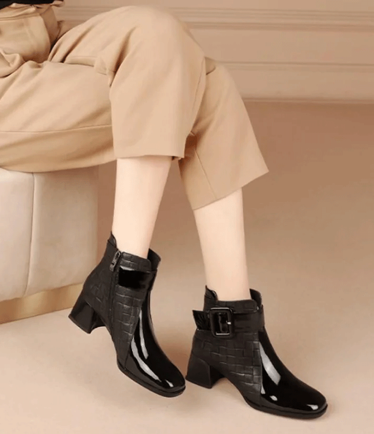 🔥【35-40】2024 nowe buty ze skóry bydlęcej importowane z Australii-3784209