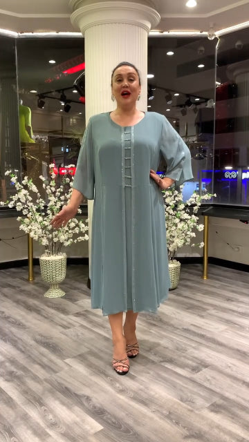 👗【S-5XL】❤️2024 Nowa wysokiej jakości szyfonowa sukienka 3732259