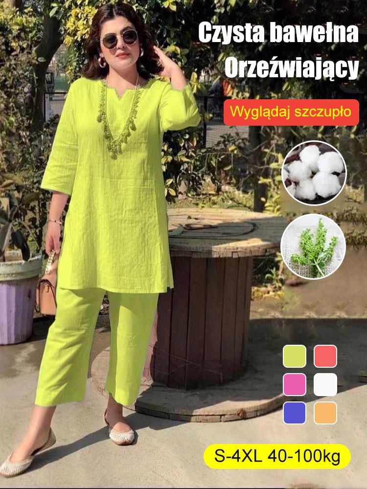 【40-100KG】 2025 nowy wiosenny temperament/garnitur dojeżdżający do pracy bawełna i len 3929082