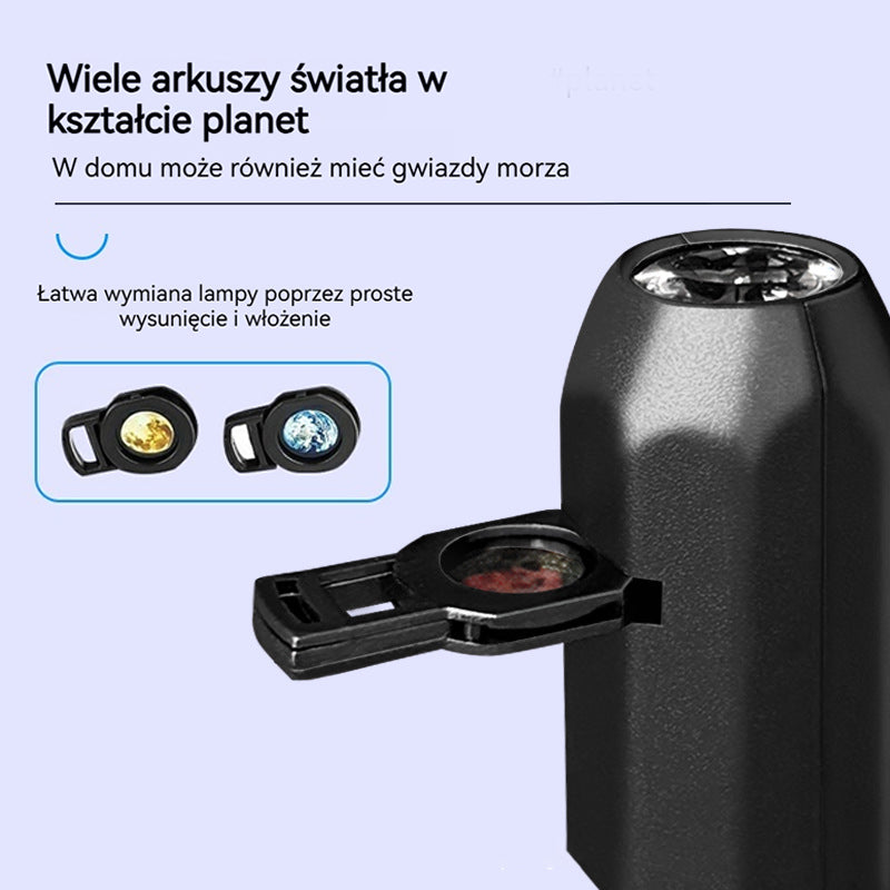 ✨✨★★Gwiaździsta nocna lampka, światło księżyca, kreatywna nocna lampka LED do sypialni, światło projekcyjne-4173161