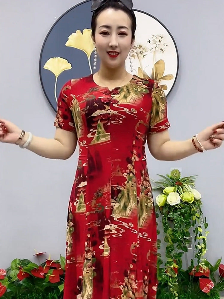 ššćXL-6XLć Nowa, letnia, wÄ
ska, dÅuga spódnica z szyfonu na rok 2024-3680104