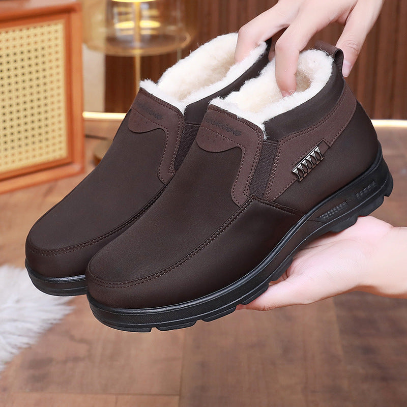 🥾【39-45】👣Nowe męskie zimowe buty śniegowe pogrubione aksamitne ciepłe-3853595