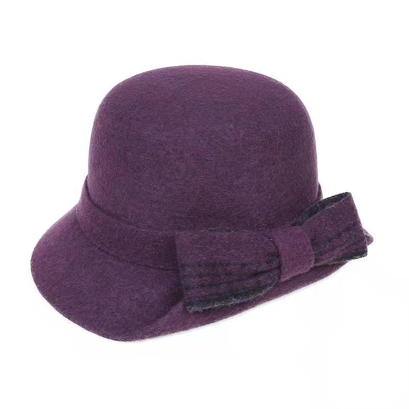 💥50%OFF💥 Jesienno-zimowy kapelusz damski z czystej wełny filcowej-3824732
