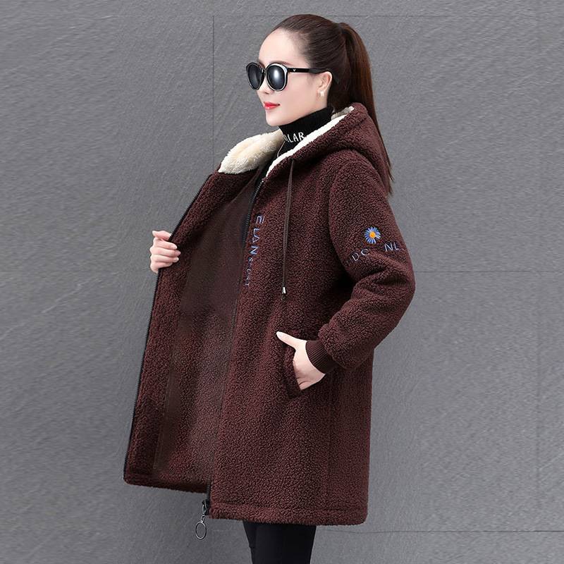 🌺【M-4XL】Nowa zimowa kurtka typu sherpa oraz aksamitna i pogrubiona bawełniana kurtka-3806203