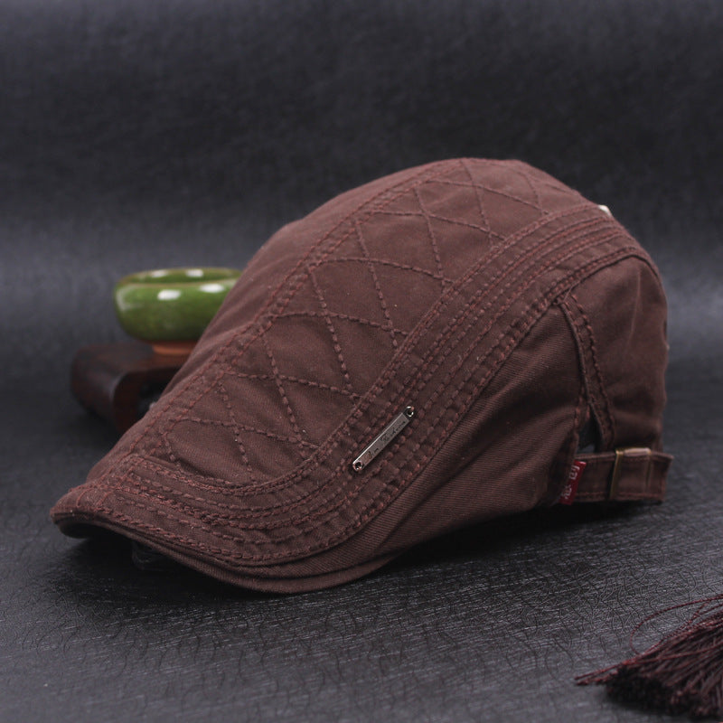 Regulowany dżinsowy beret w stylu vintage-3903735