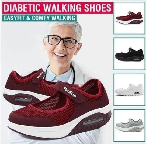 🔥【35-42】2024 nowe buty damskie z niską cholewką i siateczką na poduszce powietrznej-3702078