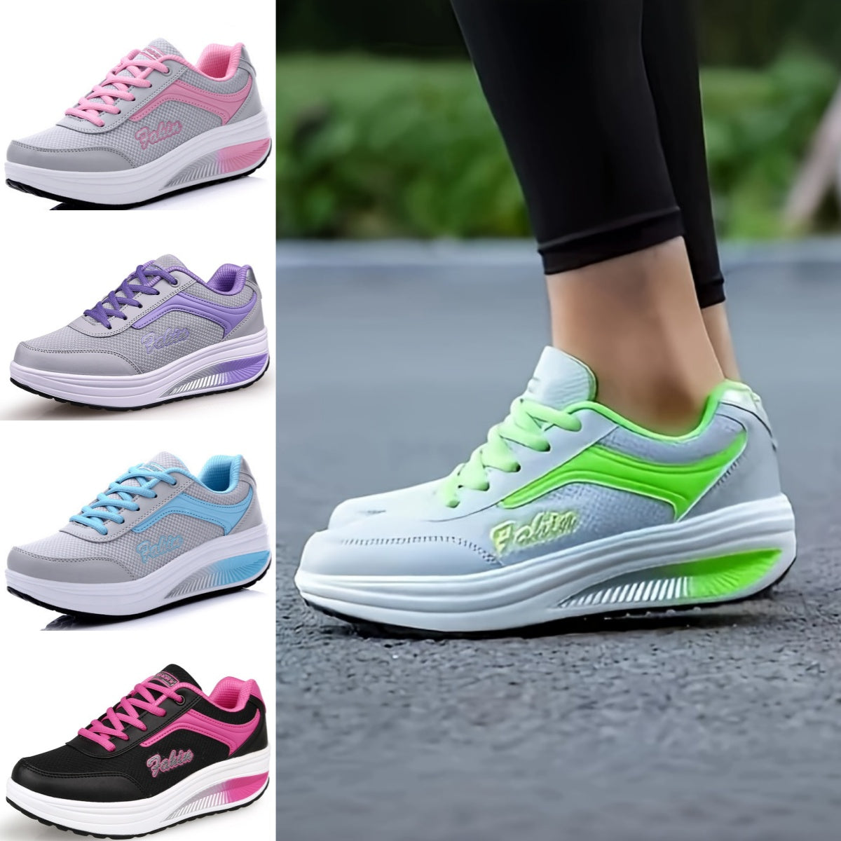👟【35-43】Damskie, oddychające buty sportowe na co dzień-3592268