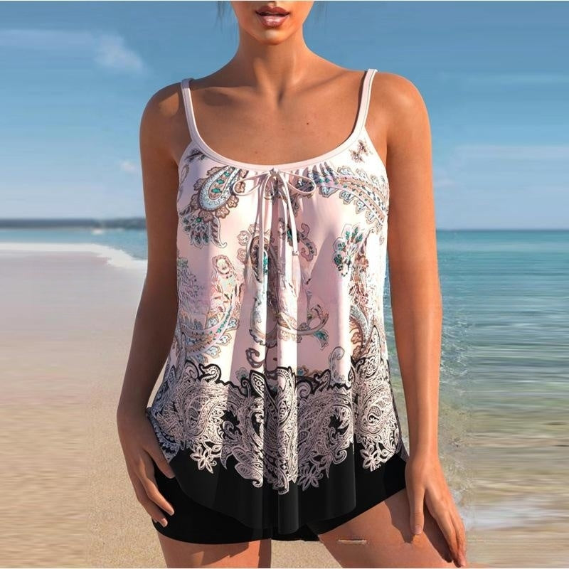 🌴✨【S-4XL】 Nowy dwuczęściowy strój kąpielowy z nadrukiem w dużym rozmiarze 2024 3585600