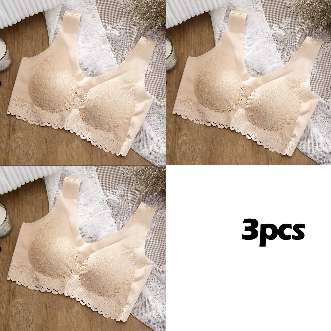 👙43% rabatu – oferta limitowana【Zestaw 3 szt.】Nowa, ulepszona, miękka i wygodna koronkowa bielizna w dużych rozmiarach-3954618