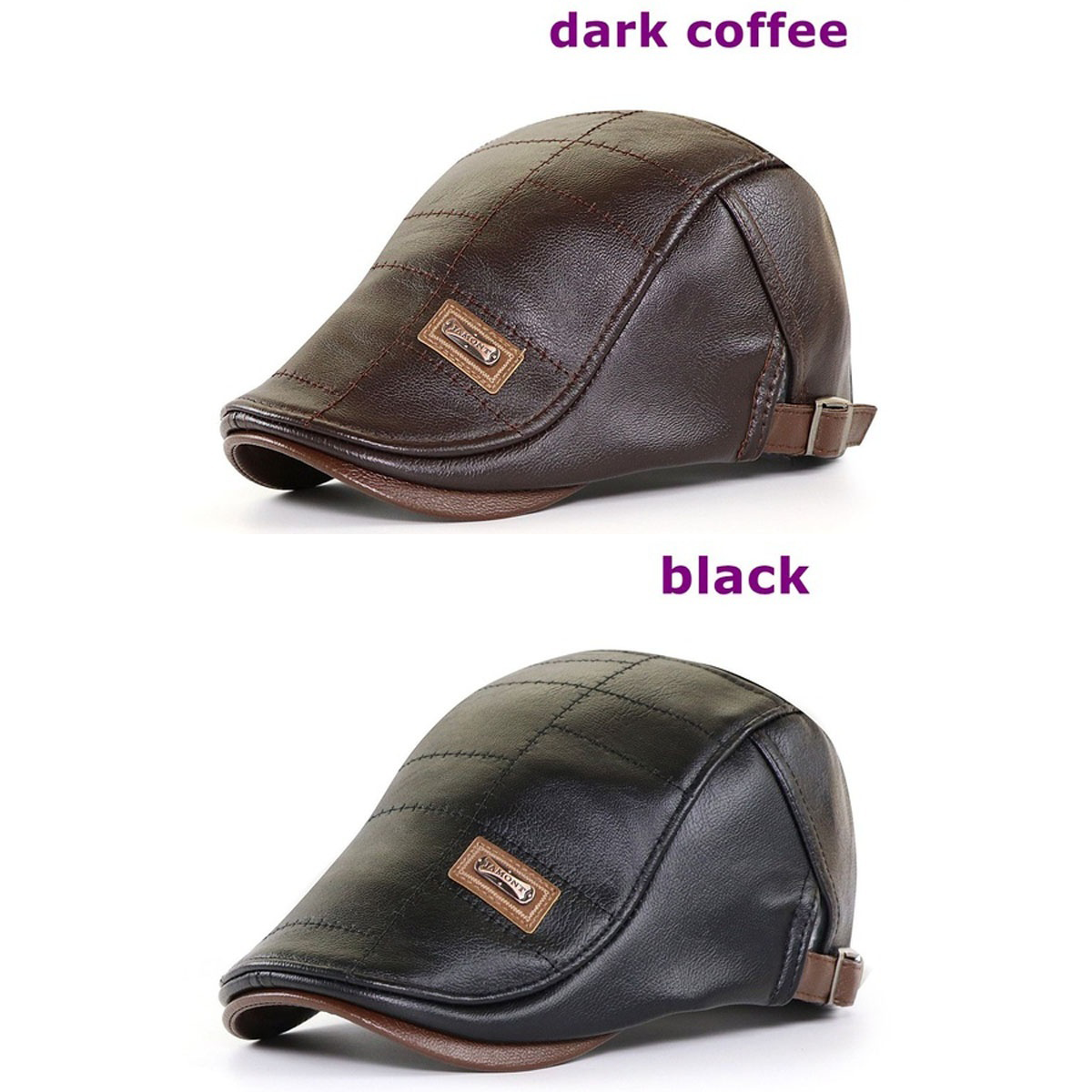 🧢【Kup jeden, drugi dostaniesz gratis】🔥Męski beret skórzany w stylu vintage-4106020