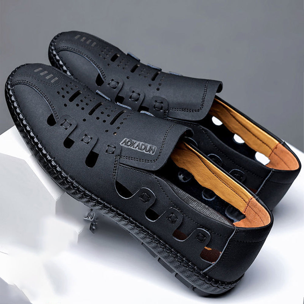 【39-44】 Casualowe buty z prawdziwej skóry bydlęcej-3581153