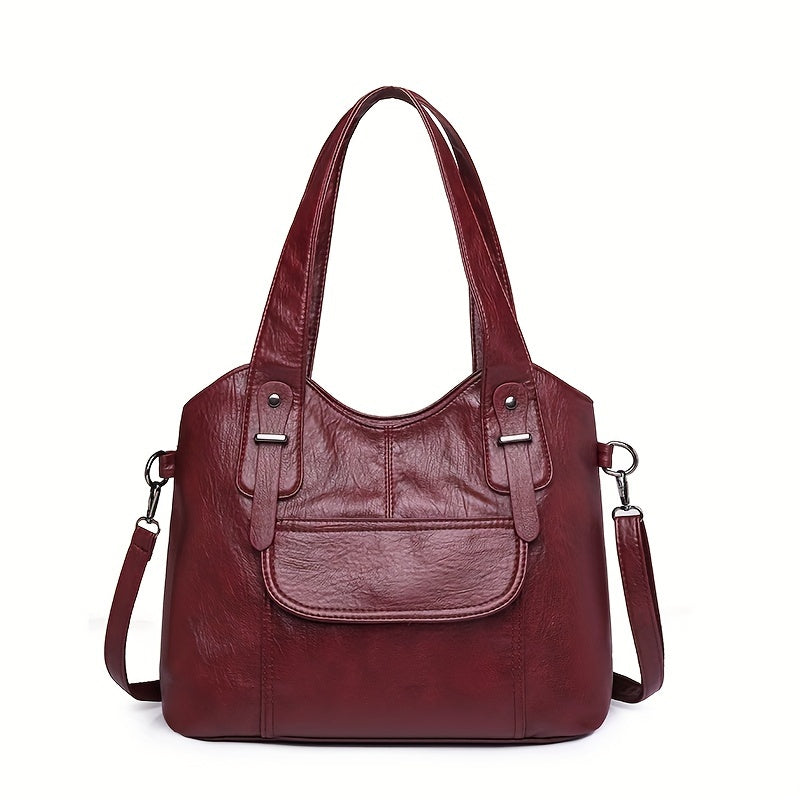 【Nowa popularna odzież damska】🎁👜Nowa modna, pojemna damska torba na ramię wykonana z prawdziwej skóry bydlęcej 4066388
