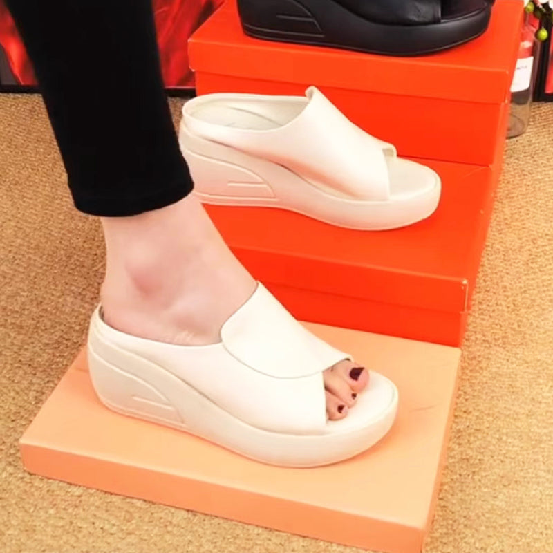 【35-42】Kapcie na obcasie w stylu retro z miękką podeszwą i miękką podeszwą-3592184