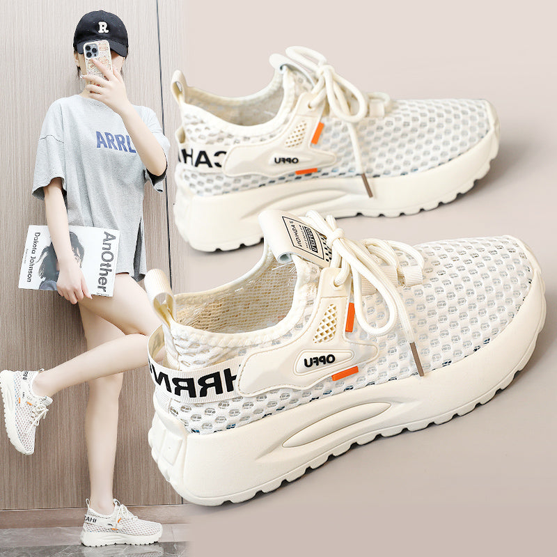 ✨ 【35-40】 Letnie, codzienne, ultralekkie, ultra oddychające buty sportowe damskie z siateczki-3924655