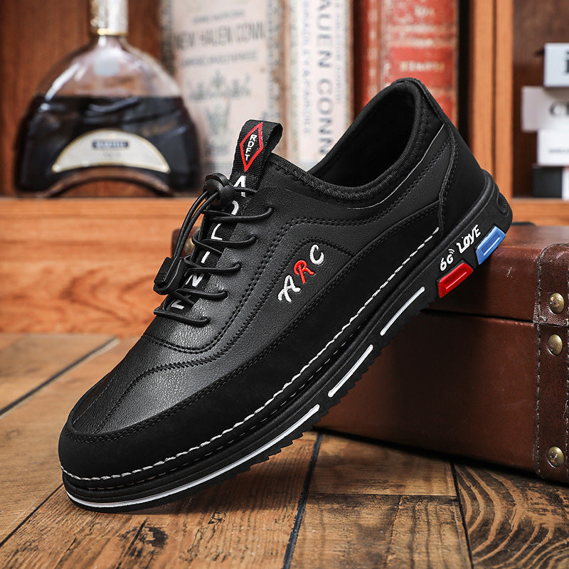 💯🔥【39-48】Los zapatos de negocios casuales para hombre están hechos de cuero impermeable y resistente a las manchas con u na suela suave para un uso cómodo. 4184448