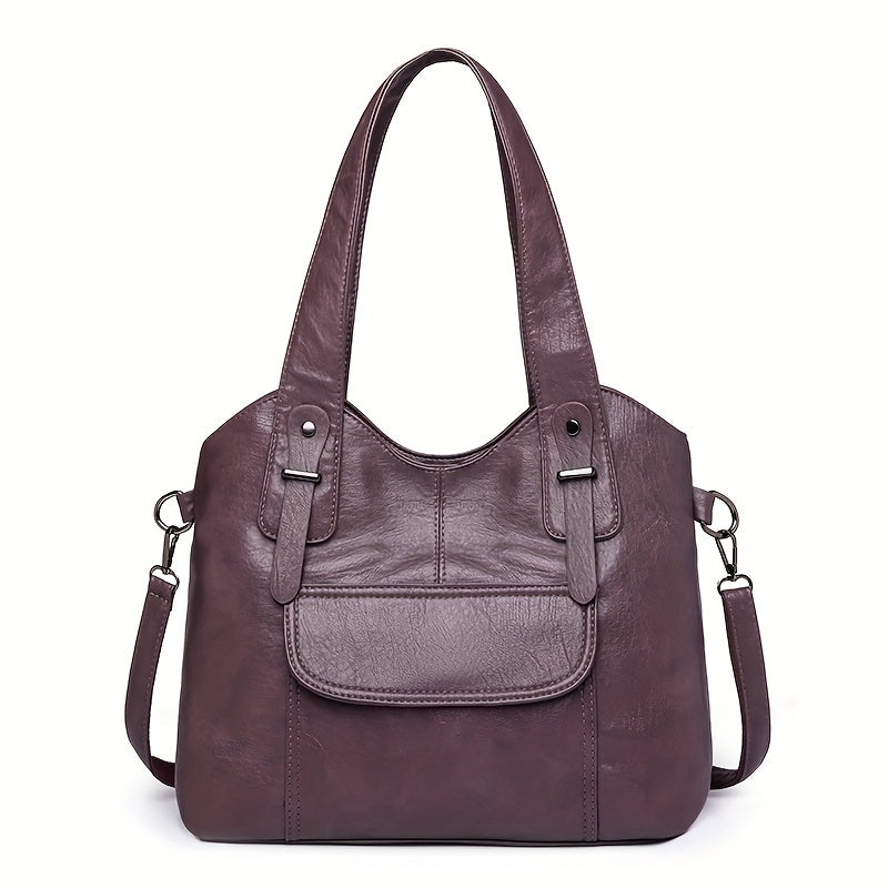 【Nowa popularna odzież damska】🎁👜Nowa modna, pojemna damska torba na ramię wykonana z prawdziwej skóry bydlęcej 4066388