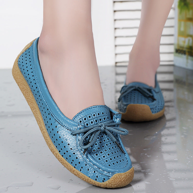【35-41】 2025 New Style Soft Sole Flat Wszechstronne buty damskie-3923493