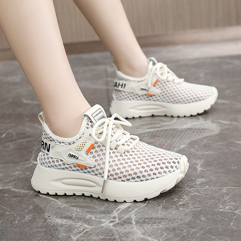 ✨ 【35-40】 Letnie, codzienne, ultralekkie, ultra oddychające buty sportowe damskie z siateczki-3924655