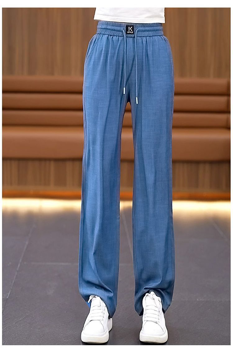 ❤️🔥【S-3XL】 Dżinsy z wysokim stanem i szerokimi nogawkami typu Ice Silk-3870349