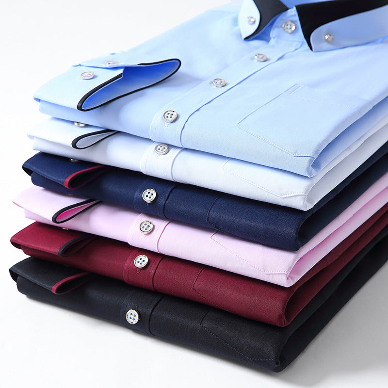 【S-4XL】👕2024 Nowa oddychająca biznesowa koszula męska casual-3571186