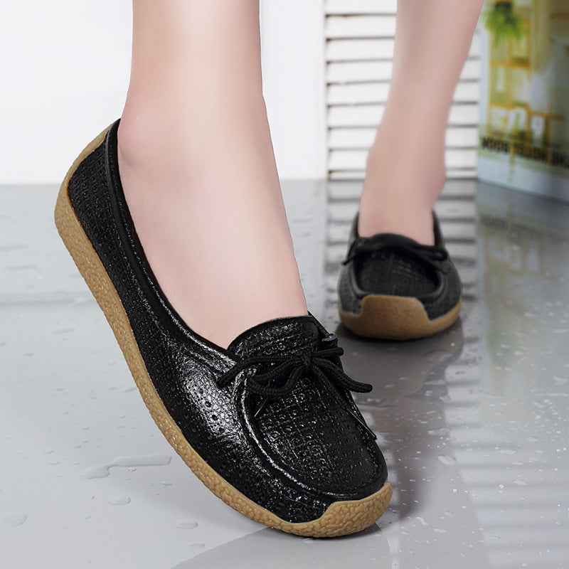 【35-41】 2025 New Style Soft Sole Flat Wszechstronne buty damskie-3923493