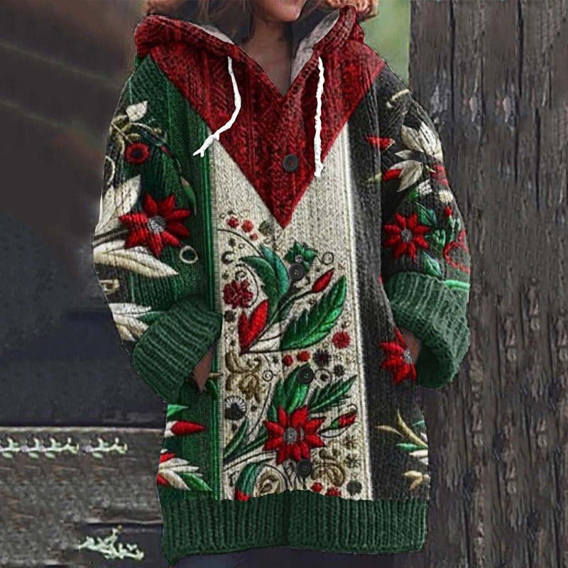 🥰【S-5XL】 Nowa, komfortowa, retro sweter rozpinany 3813973