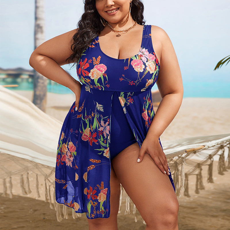 💗【XL-5XL】2024 nowe seksowne bikini bez pleców z nadrukiem plus size-3588466