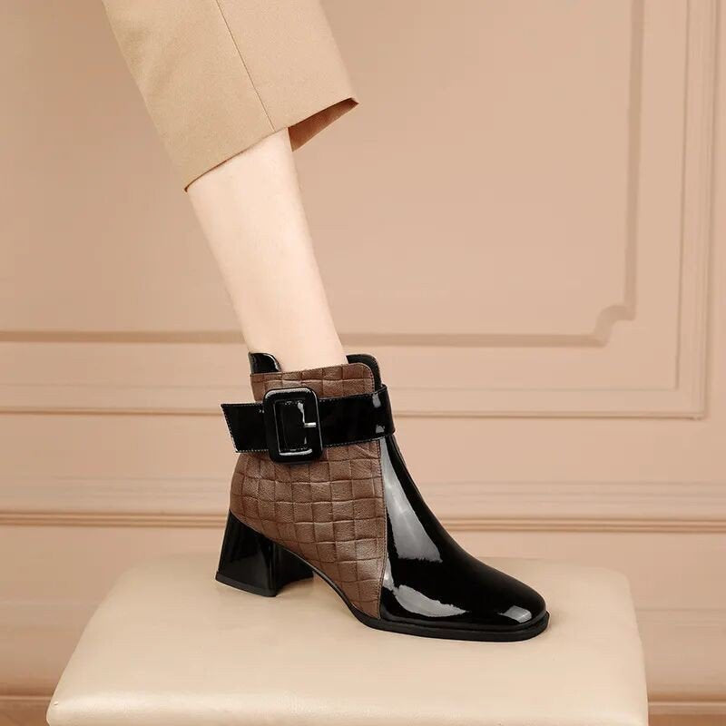 🔥【35-40】2024 nowe buty ze skóry bydlęcej importowane z Australii-3784209